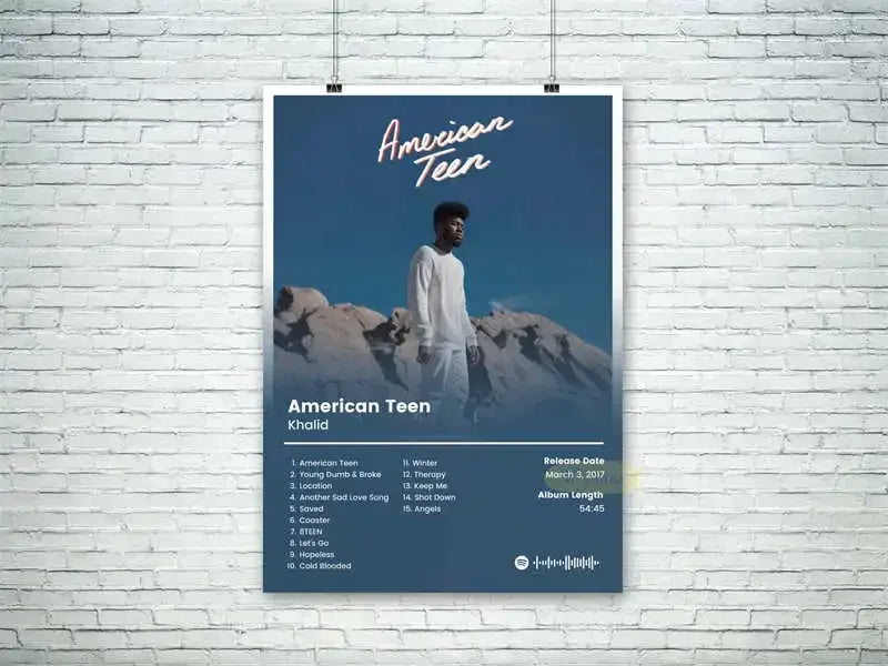 Modern Music Album Canvas Poster