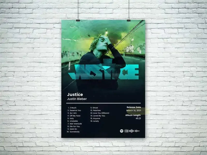 Modern Music Album Canvas Poster