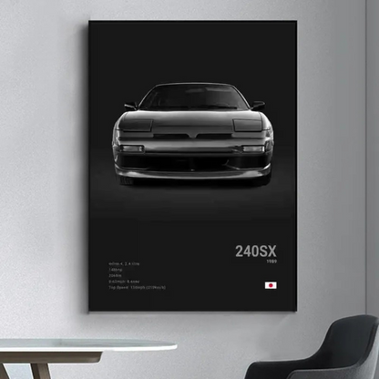 JDM Cars Canvas Wall Poster