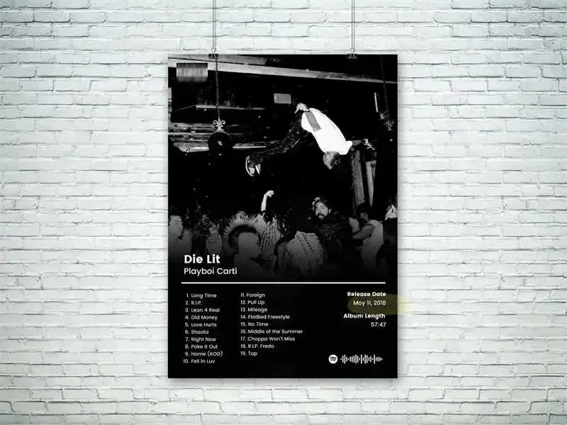 Modern Music Album Canvas Poster