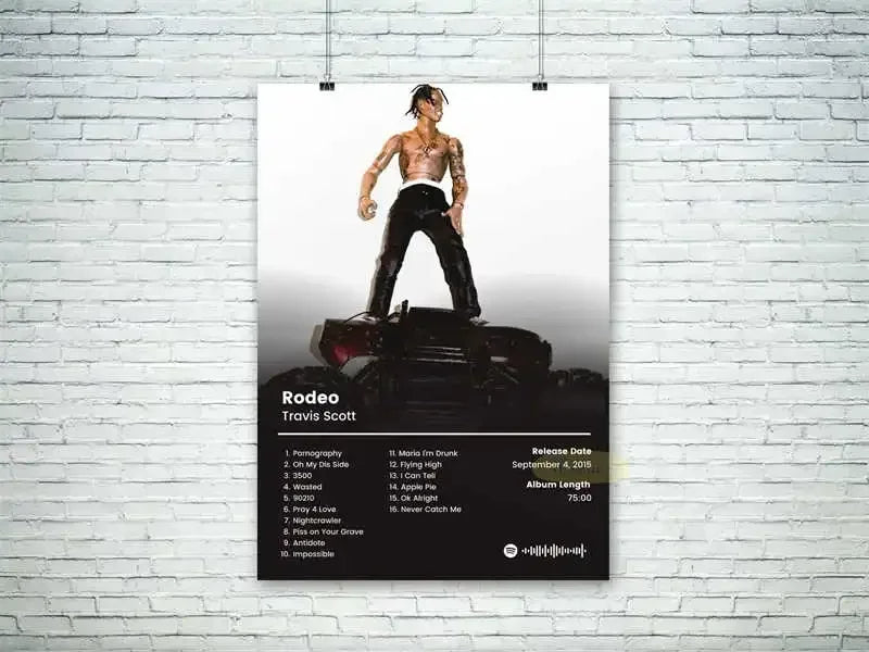 Modern Music Album Canvas Poster