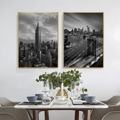 Monochrome New York City Wall Poster