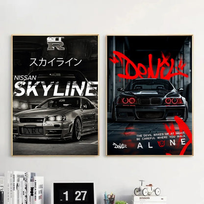 Street Legends Wall Canvas Art