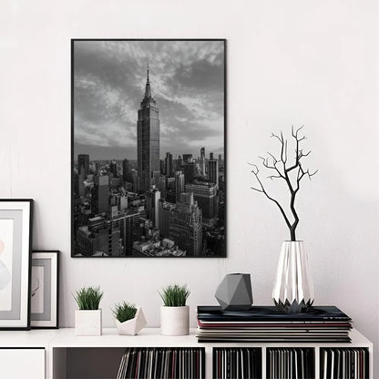 Monochrome New York City Wall Poster