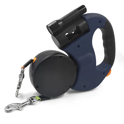 Anti-Tangle Dual Retractable Dog Leash