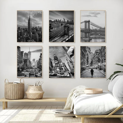 Monochrome New York City Wall Poster