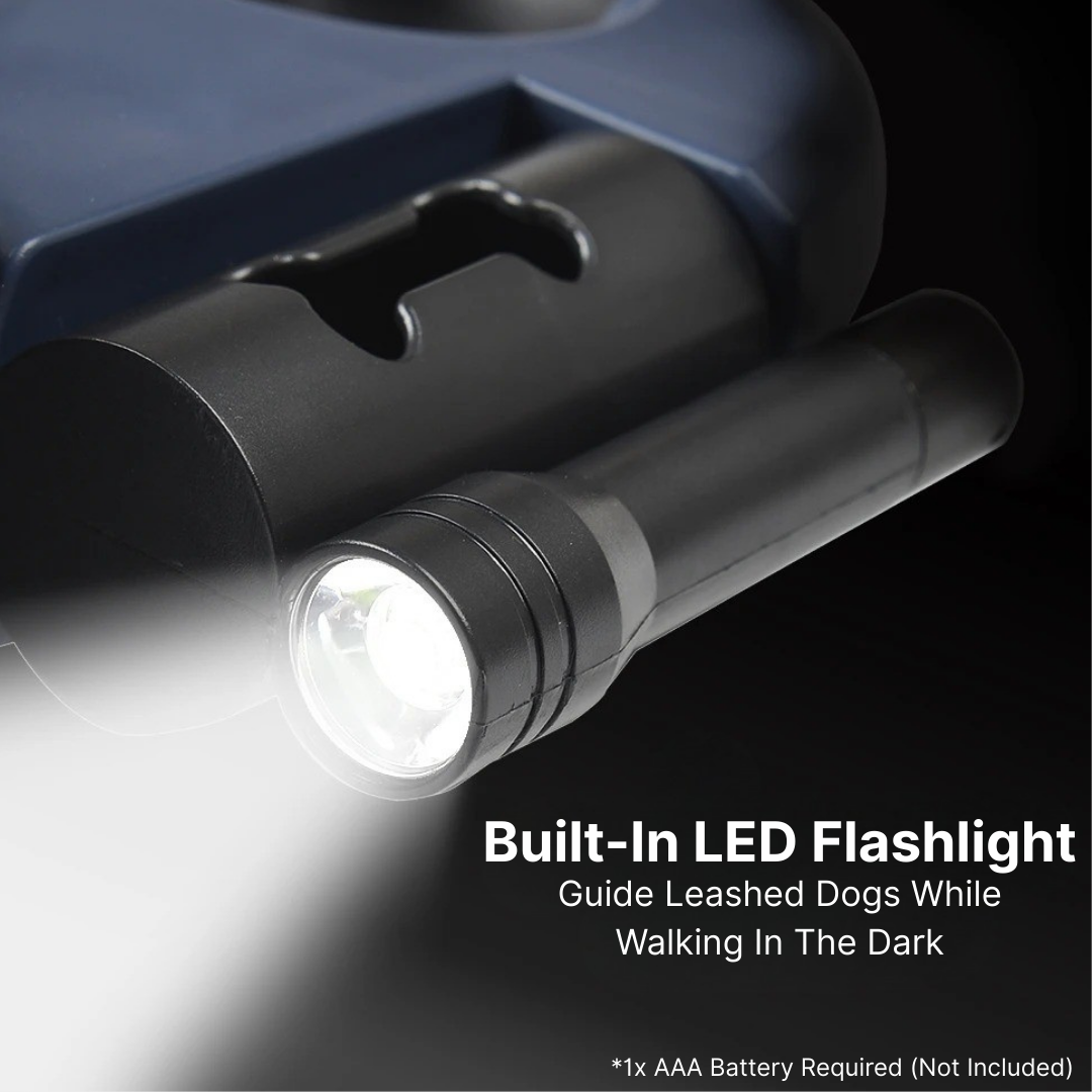 Anti-Tangle Dual Retractable Dog Leash