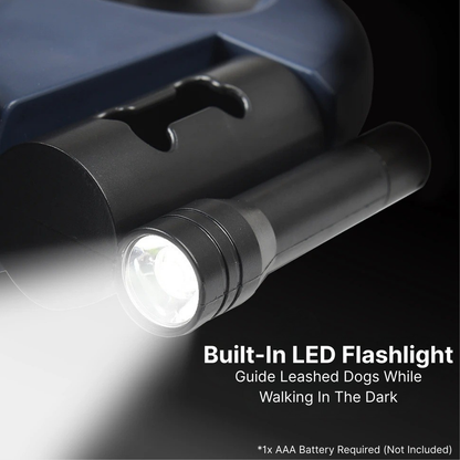 Anti-Tangle Dual Retractable Dog Leash