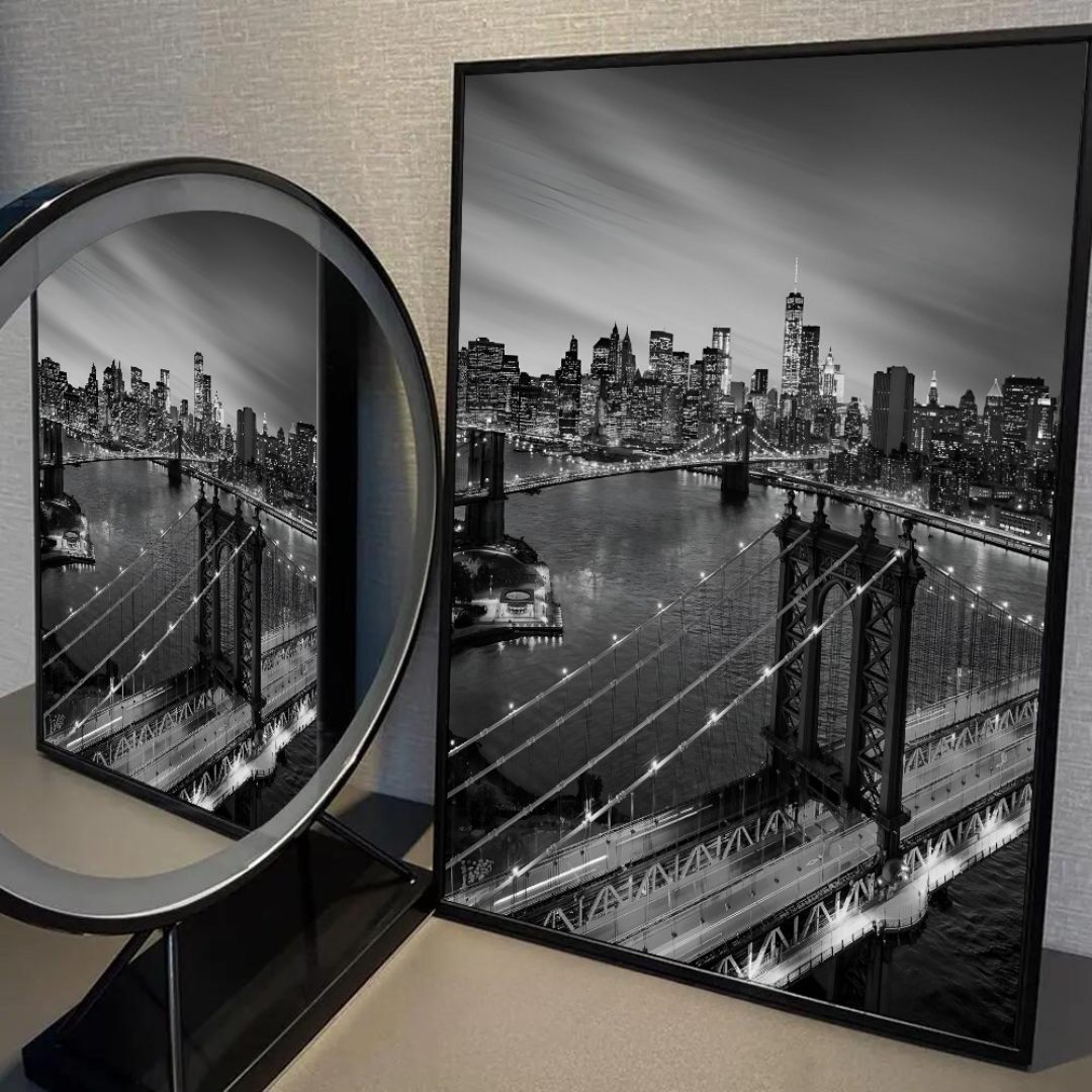 Monochrome New York City Wall Poster